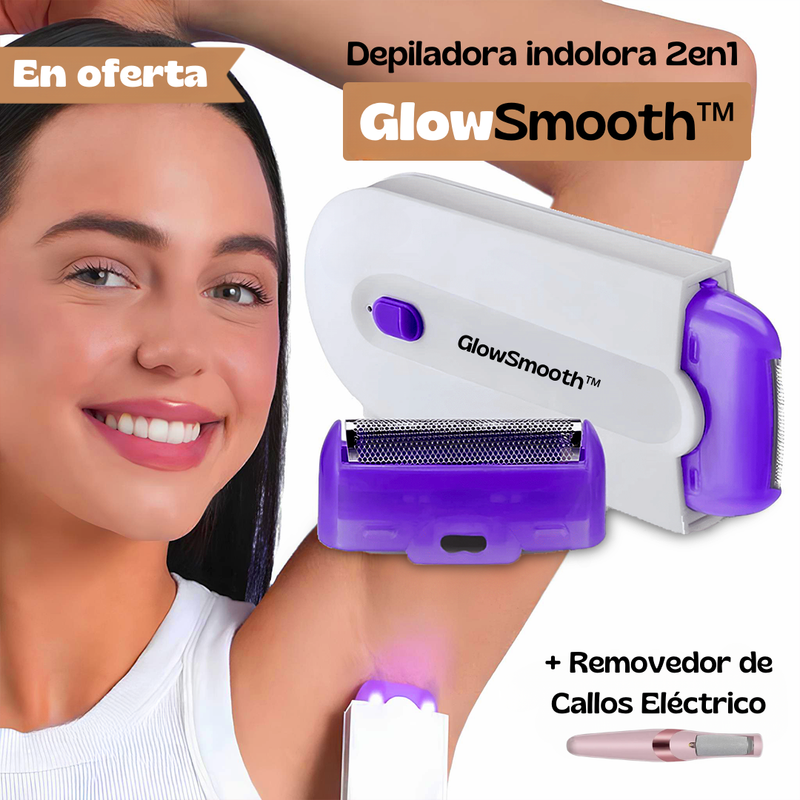 Combo GlowSmooth™ - (Depiladora Femenina Portátil + Removedor de Callos Eléctrico)