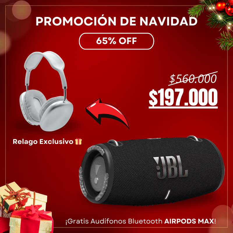 JBL Xtreme 4 + Audífonos AirPods Max (Envío Gratis - Paga al recibir)