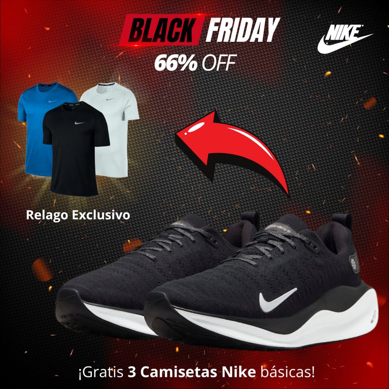 Nike Infinity Run 4 + 3 Camisetas Gratis (Envío Gratis - Paga al recibir)