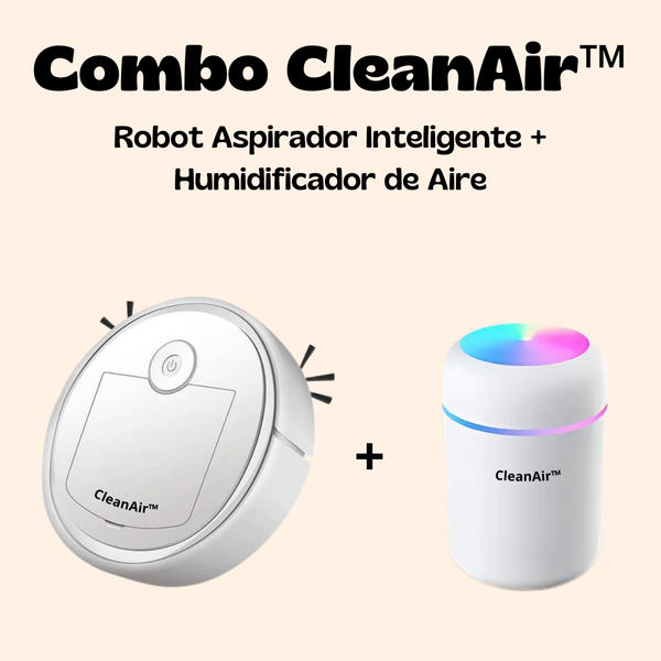 Combo CleanAir™ - (Robot Aspirador Inteligente + Humidificador de Aire)